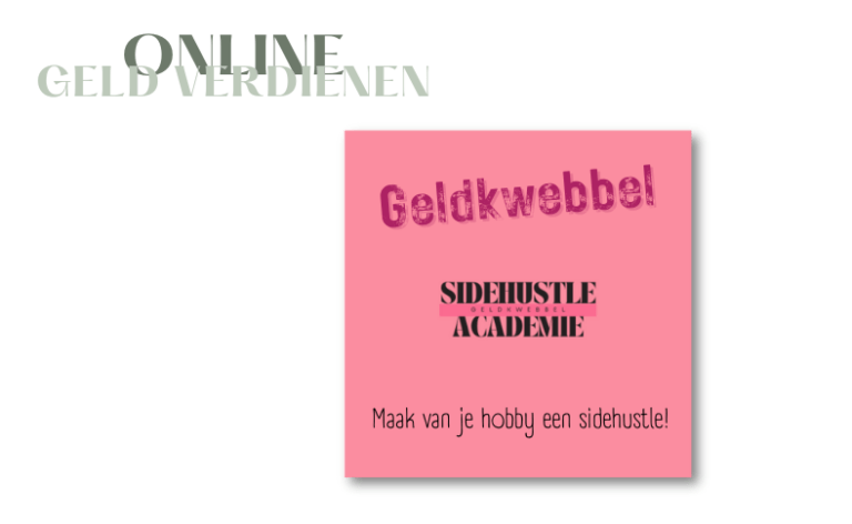 Maak van je hobby een sidehustle