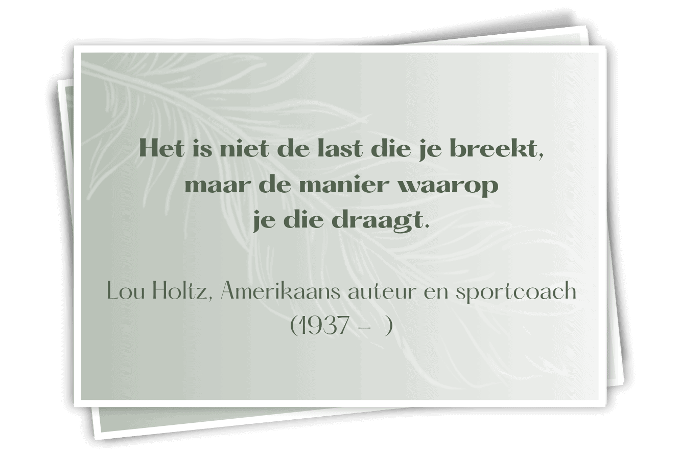 De kunst van loslaten