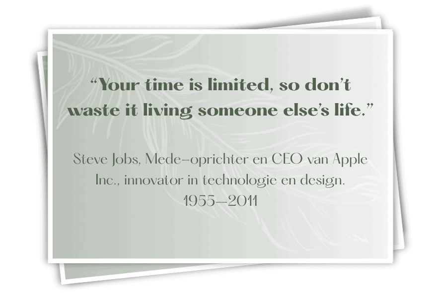 Het juiste pad... hoe weet je dat?